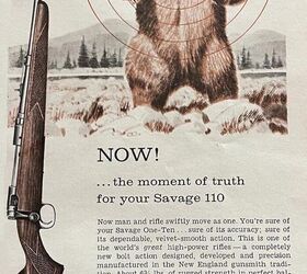 fudd friday seven decades of the savage 110, The price had risen a couple of bucks by the time this advertisement was produced but the Savage was still the best rifle for your money on the market