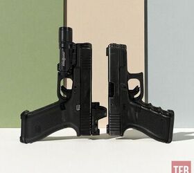 first round hit best first pistol, Glock 45 next to Glock 19