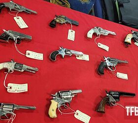 wheelgun wednesday building a budget wild west collection, Revolvers like that Remington rimfire middle of center row with spur trigger and shiny finish are a lot more affordable than a centerfire Zac K