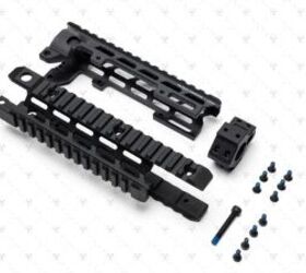 strike industries embraces the old ways with new quad rail handguard