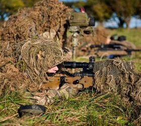  British Army Snipers and their spotters conducting live firing on Salisbury Plain with L115A3 rifles, 2017 (Stuart A Hill AMS/MOD)