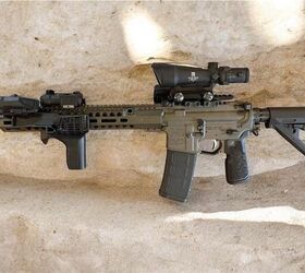 tfb review the contour tactics forward operating grip fog, Contour Tactics FOG mounted to an MI CM HD rifle and interfacing with an Inforce light and Zenitco Perst 4