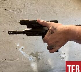 tfb review the contour tactics forward operating grip fog, FOG mounted on an MI CM HD rifle with Inforce light at the 10 o clock position