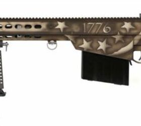 The Barrett America’s 250th Series M107A1 features a subdued American 1776 flag design.