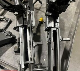 hks next gen twist on the fn minimi the mg43, Inside view of the receivers of the M249 and MG43 By Lynndon Schooler