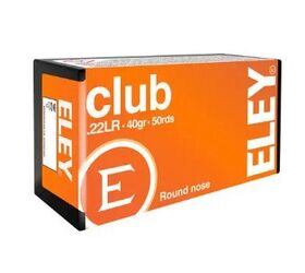 ELEY Club 40gr RN 22LR Ammo
