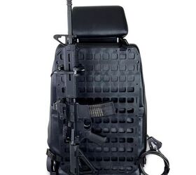 front line friday 10 the patrol vehicle setup that actually works, Greyman Tactical Locking Rifle Rack