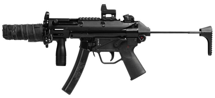 UTG Pro Extended Cocking Handle Solves MP5 Ergonomics Problem