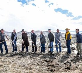 Breaking ground at what will become the Wyoming Shooting Complex