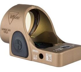 trijicon sro goes green new 2 5 moa dot in two finishes