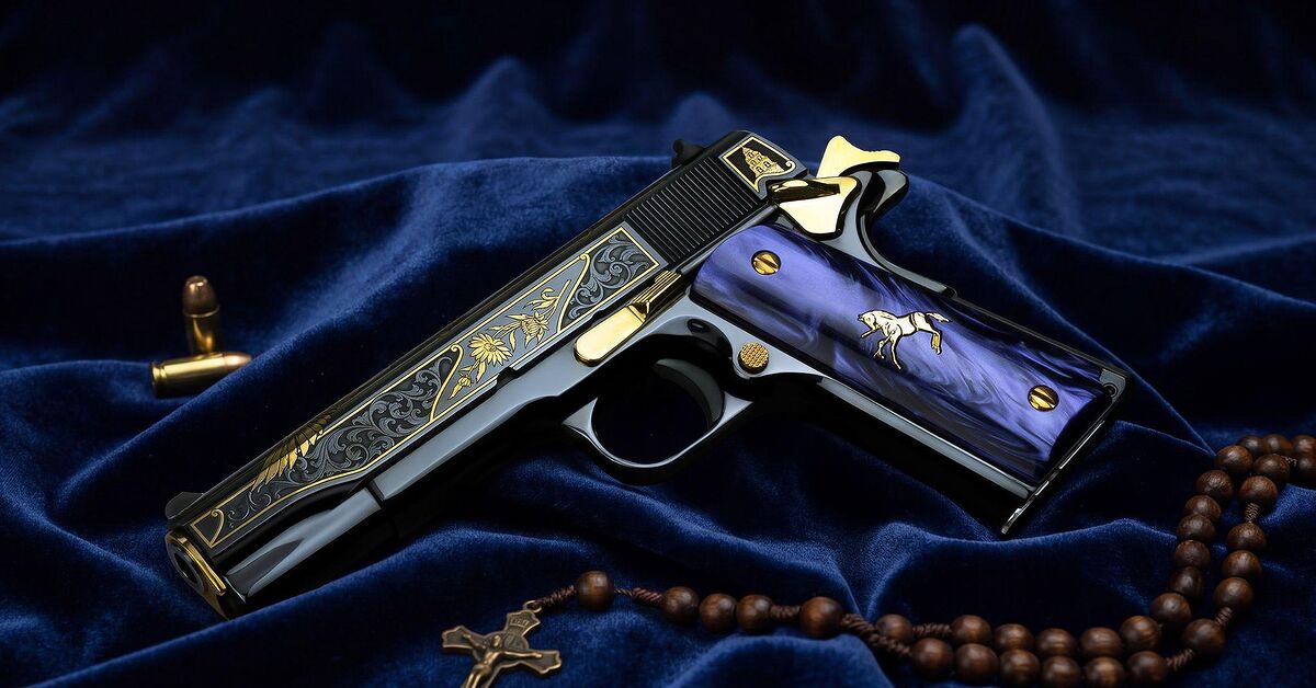 SK Customs Saints Series featuring “San Miguel Arcángel” 38 Super 1911