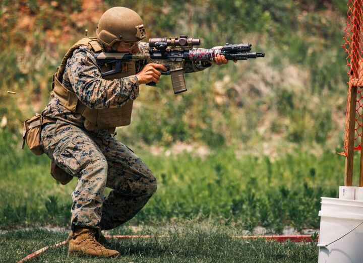 POTD: The USMC Shooting Team In Interservice Rifle Competition