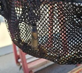 Empty brass comes out hot! This one melted onto the synthetic net of the brass catcher