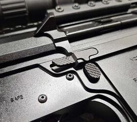 The ambidextrous bolt catch is an improvement over an old-school SR-25, and it works well without being obtrusive.