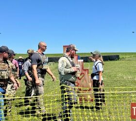 brownells annual action hero experience, Stage leader Jennifer Ripley explaining to the competitors that this is where you take on the Queen Alien