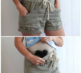 Shorts and cropped t-shirt