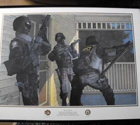 silencer saturday 440 a special integral upper from the dea archives, Knock Knock painting of a DEA CLET team via ARFCOM