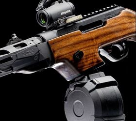 potd ruger pc carbine with custom wood stock and aimpoint micro h 2