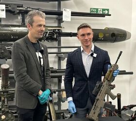 tfb behind the gun 233 keeping britain s guns alive in america, Evan Murdoch right with Jonathan Ferguson of the Royal Armouries
