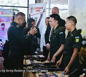 royal thai army selects tippmann arms m4 22 elite rifle for training, The Royal Thai Army held its Rank Pinning Ceremony for 5th year Territorial Defense Students at the Royal Thai Army Club in Bangkok on August 27 with General Chitsanupong Rodsiri Deputy Commander in Chief of the Royal Thai Army presiding The M4 22 Elite was featured in an exhibition following the ceremony