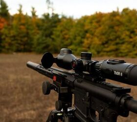 tfb review atn thor 6 elite lrf 640 3 24x thermal scope, The LRF 640 from the front left with the flip up lens cap raised