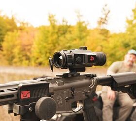 tfb review atn thor 6 mini 384 3 5 28x thermal scope, The Mini 384 with its 35 mm germanium objective uncovered
