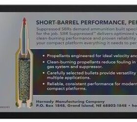 hornady sbr suppressed supersonic ammo line for short barrels and cans