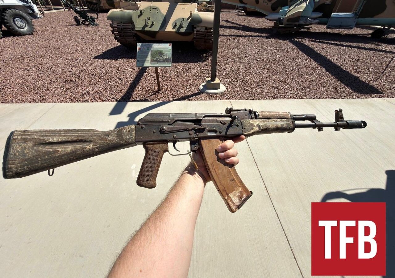 Early Soviet Izhmash 1977 AK-74 with 62-degree gas block.