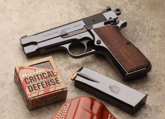 springfield armory sa 35 gets an eye catching polished blued finish