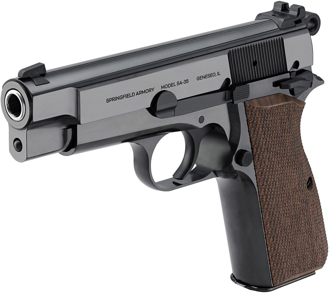 springfield armory sa 35 gets an eye catching polished blued finish