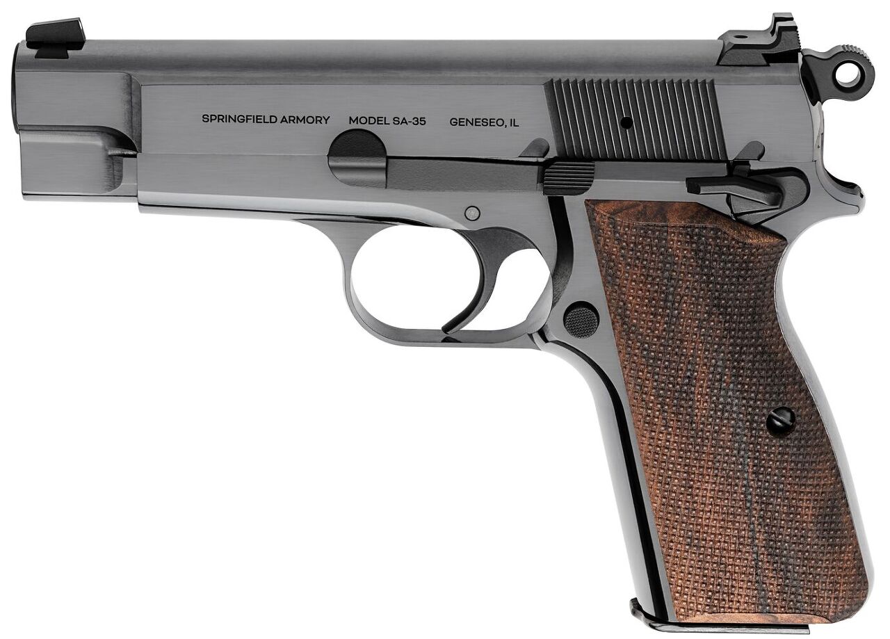 springfield armory sa 35 gets an eye catching polished blued finish