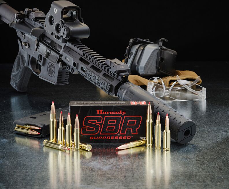 hornady sbr suppressed supersonic ammo line for short barrels and cans