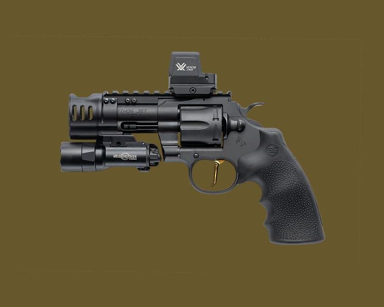 wheelgun wednesday building a better python enter the sidewinder, That compensator is going to make the gun easier but louder to shoot Custom Collectable Firearms