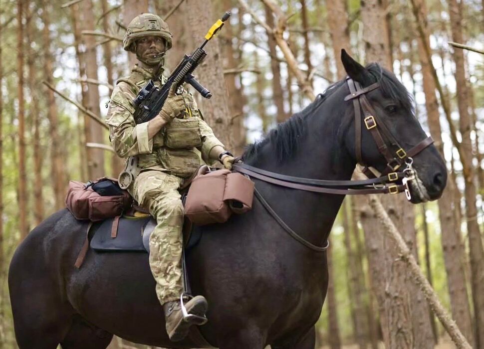 potd british cavalry takes sa80 back to the saddle