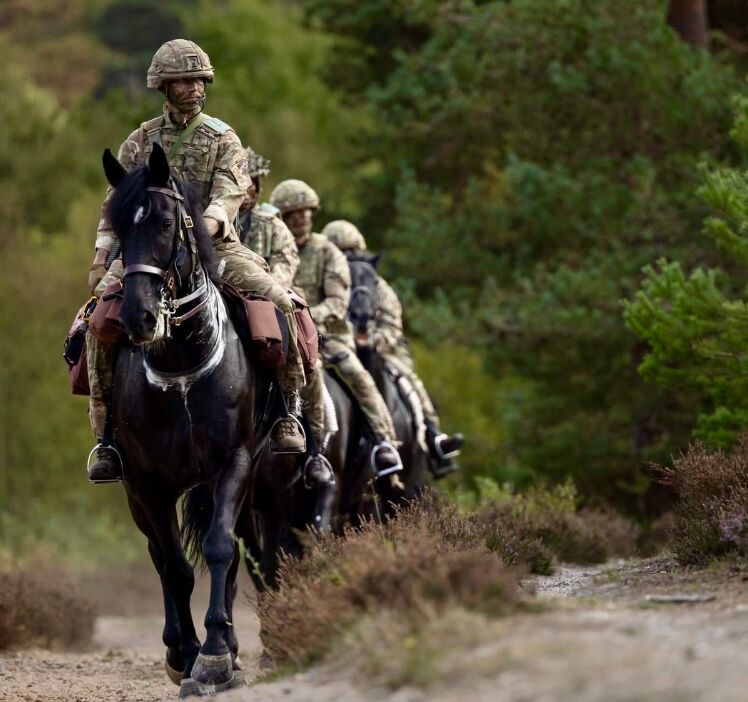 potd british cavalry takes sa80 back to the saddle