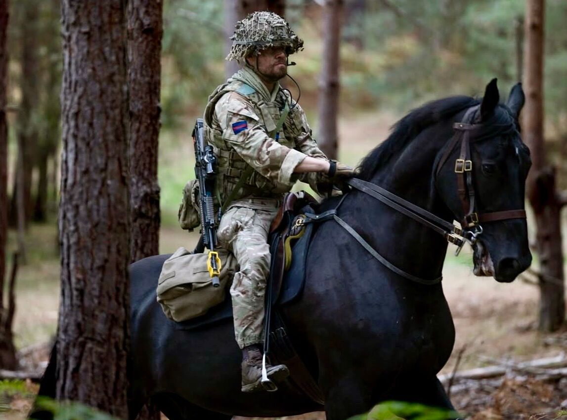 potd british cavalry takes sa80 back to the saddle