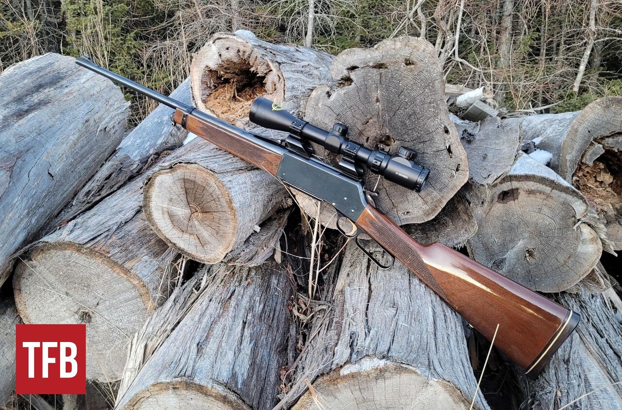 fudd friday the state of the lever action union, A Browning BLR with white line spacers a relic of bygone lever action Fudd glory days Zac K