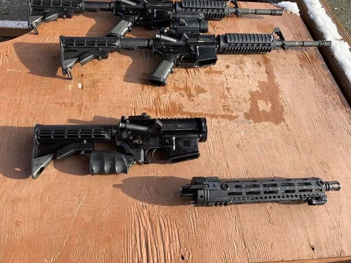 M4 side-by-side with the ASDW GAU-5A disassembled (USAF)