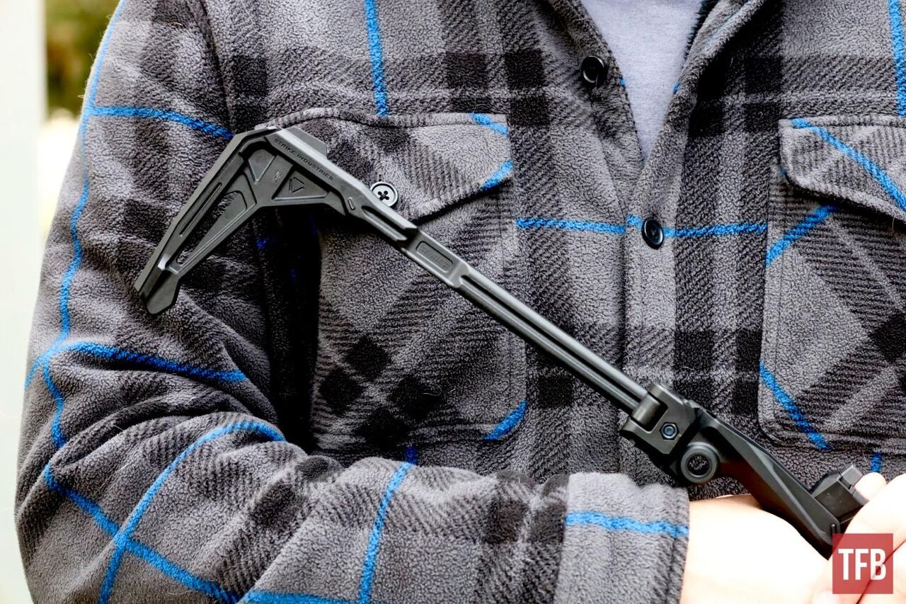 new strike industries fsa lite stab brace and stock, The FSA Lite Stab attached to Strike s RXM frame